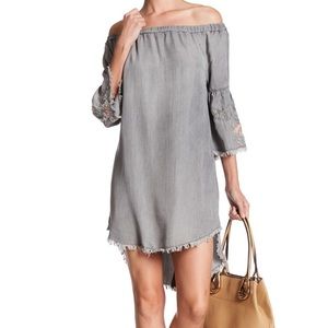 Billy T, Nordstrom - off shoulder chambray dress